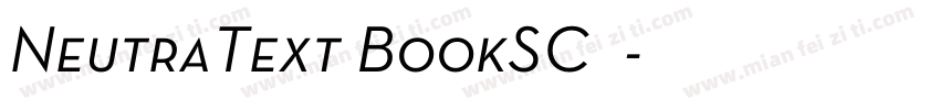 NeutraText BookSC◆字体转换